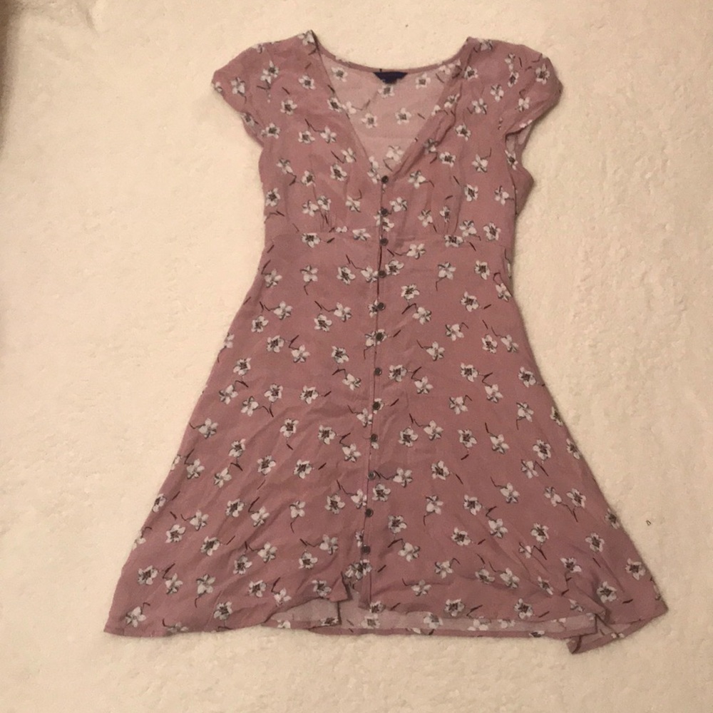 Pink floral dress